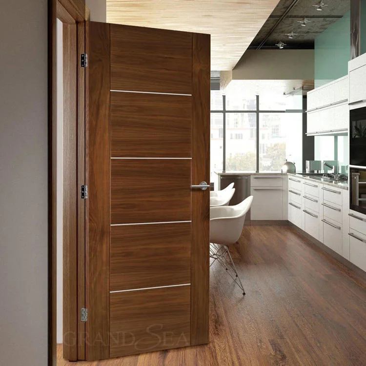 Customized Modern Door Internal Interior Frameless Bedroom Composite Wooden Doors