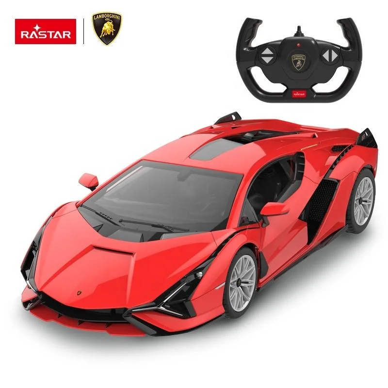 Rastar Lamborghini Scale Model Interactive RC Car Electronic Toys for Children Electric Plastic Window Box AA 1: 14