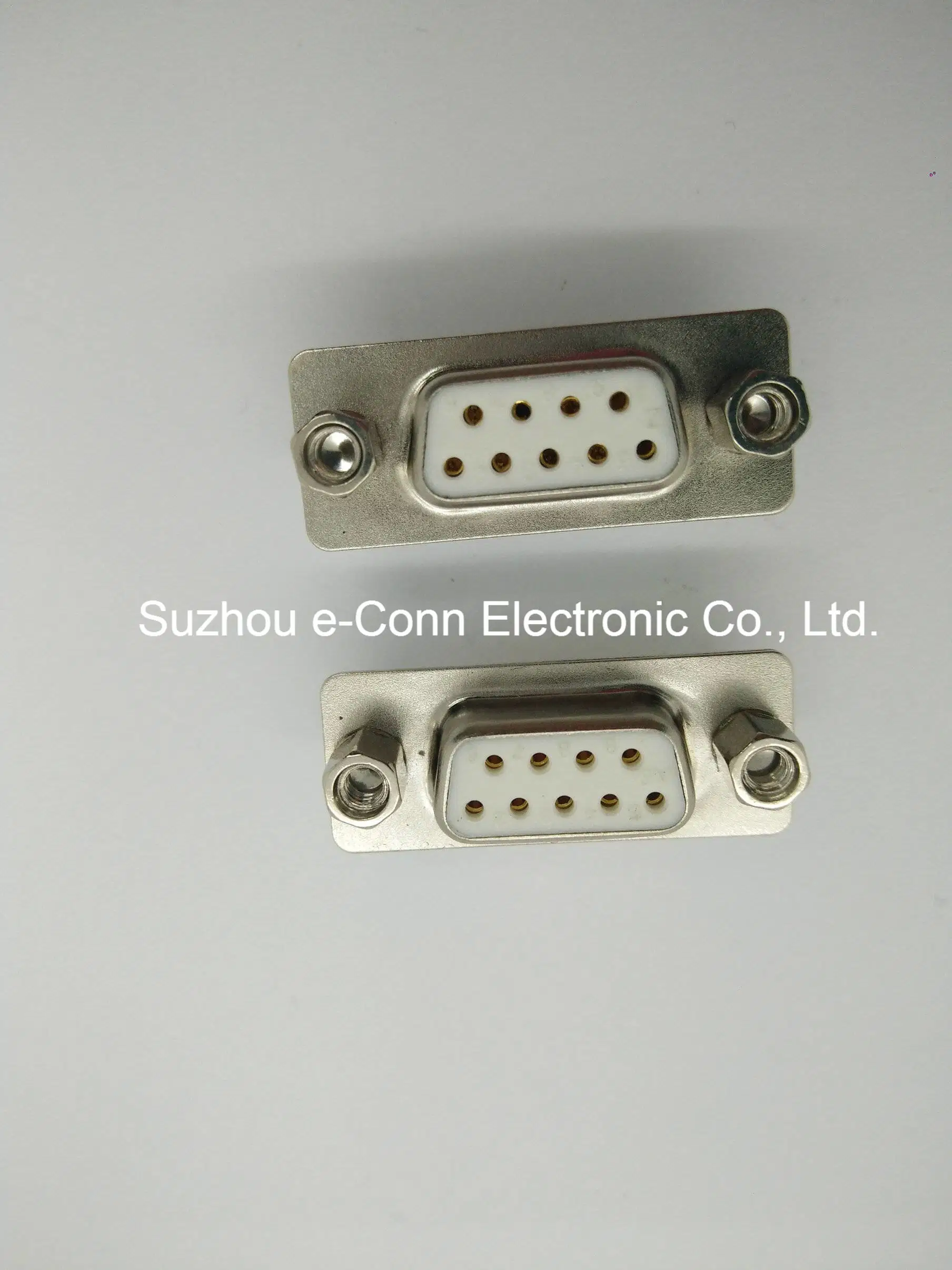 D-SUB 9pin Female Connector 180&deg; DIP Solid Pin