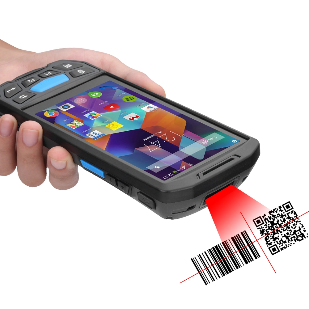 Tragbarer industrieller Android PDA RFID Reader Barcode Scanner mit Display