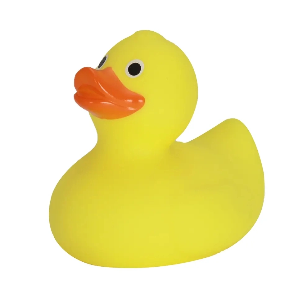 Promoción de natación caucho amarillo para la ducha de bebé Fiesta cumpleaños Niño Regalo de juguetes de pato de goma vertical con peso flotable