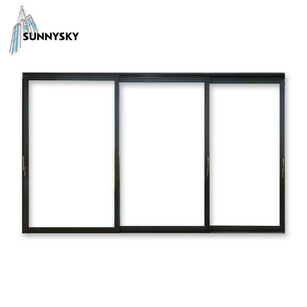 Hot Sale Residential Exterior Sound Insulation Us & Australia Standard Aluminum Sliding Low-E Glass Door