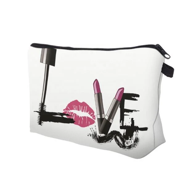 Wholesale/Supplier Custom Logo Fashion Design Pencil Bag Brush Storage Pouch Makeup Bag Travel Cosmetic Bag