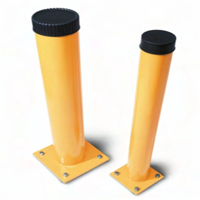 Rojo y amarillo 600mm Tamaño extraíble Acero inoxidable bloqueable extraíble Bollard buena venta