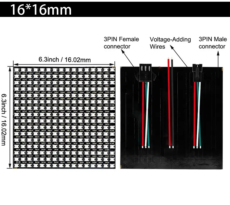 Wholesale/Supplier Digital Addressable DC5V IP20 Ws2812 RGB LED Pixel Matrix Panel Stage Strip Light