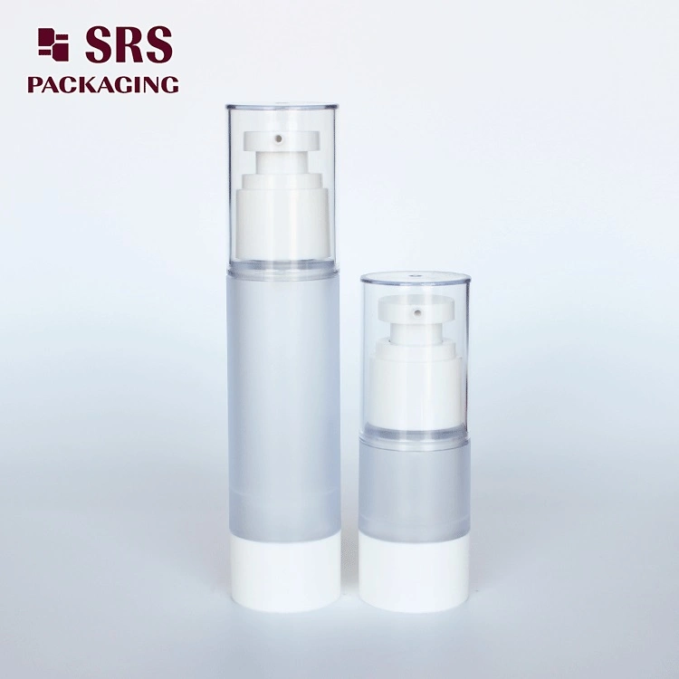 SRS White Color 15ml 50ml Frost Airless Pump Bottle