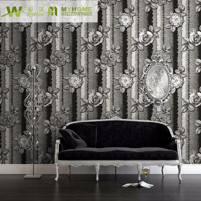 Floral Damask Design Wholesale/Supplier Wallpaper for Home Decor