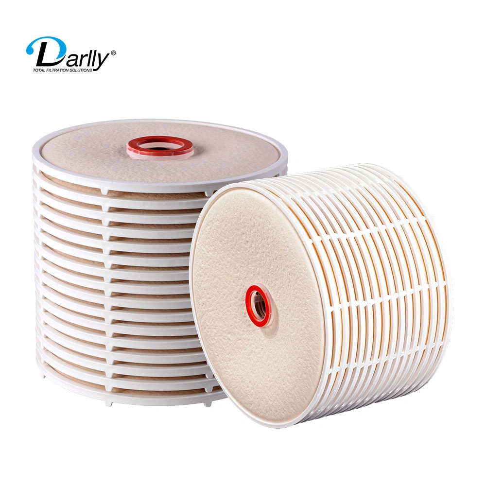 High quality/High cost performance Cellulose Fibers Lenticular Filters Depth Disc Filtration 12 Inches / 16 Inches