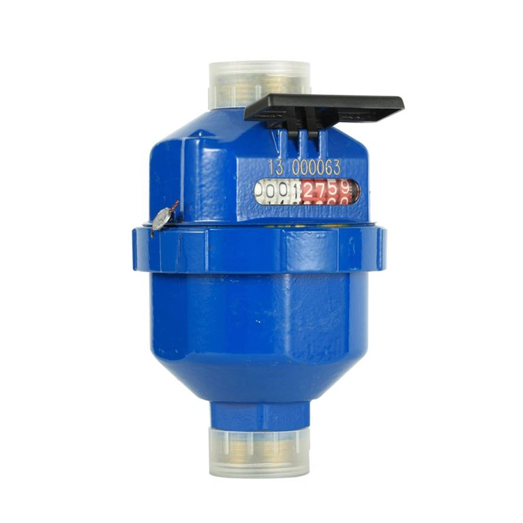 ISO 4064 20mm Class C Brass Rotary Piston Type Liquid Sealed Horizontal Blue Cold Water Meter Volumetric