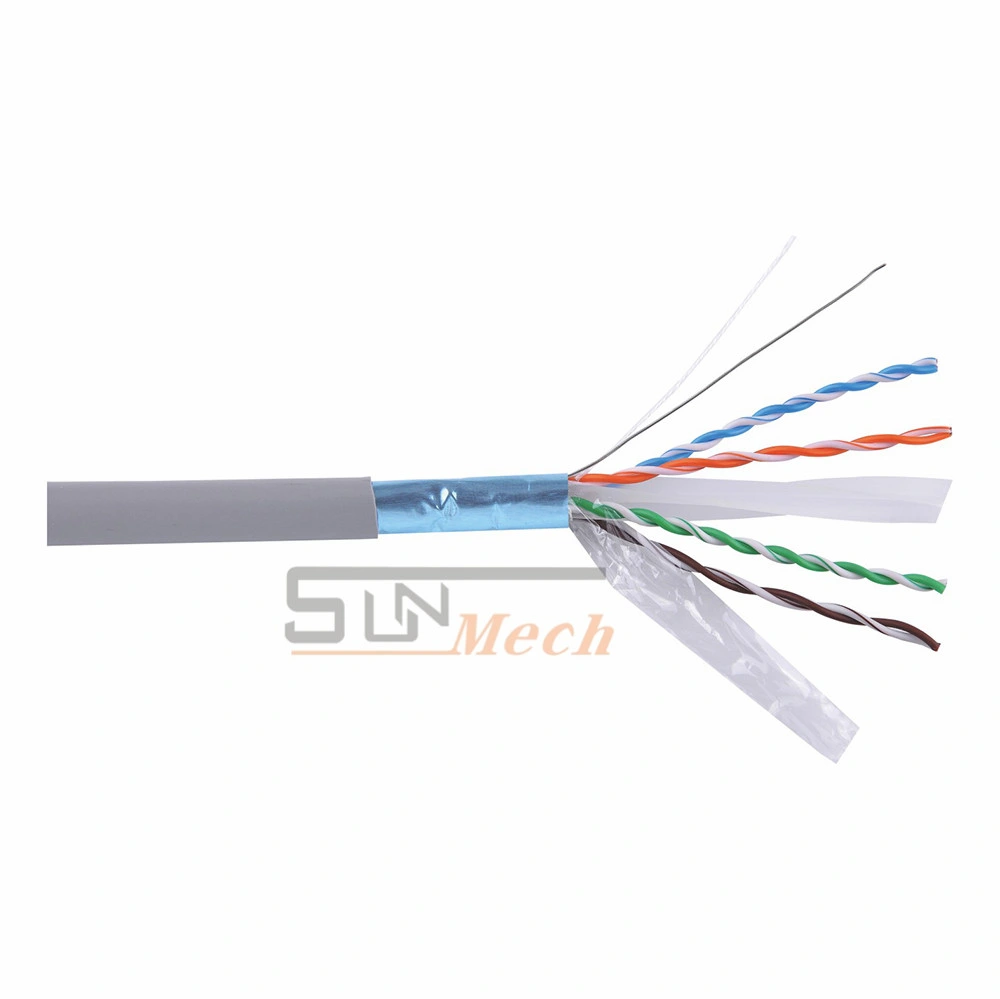 UTP FTP SFTP 23AWG 24 AWG cable CAT5 CAT6 CAT6Cable Cable de comunicación de un cable Ethernet Cable Revestimiento de PVC LSZH LSZH Cable de red de cable de ordenador