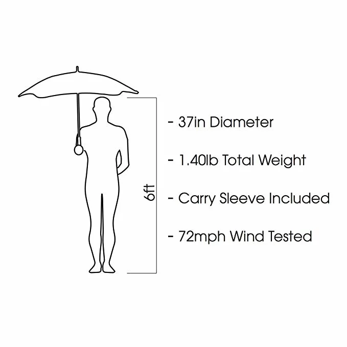 Hot Sale Standard Size Easy Carrying 3 Foldable Travel Blunt Umbrella