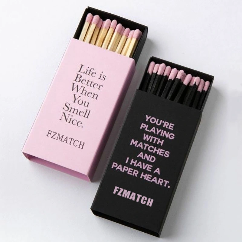 Safety Match Boxes and Match Colors Can Be Customized, Wooden Stick Bright Matches