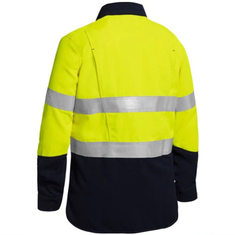 Fabricante China Hi Vis reflectante polo manga larga camisetas de trabajo de seguridad