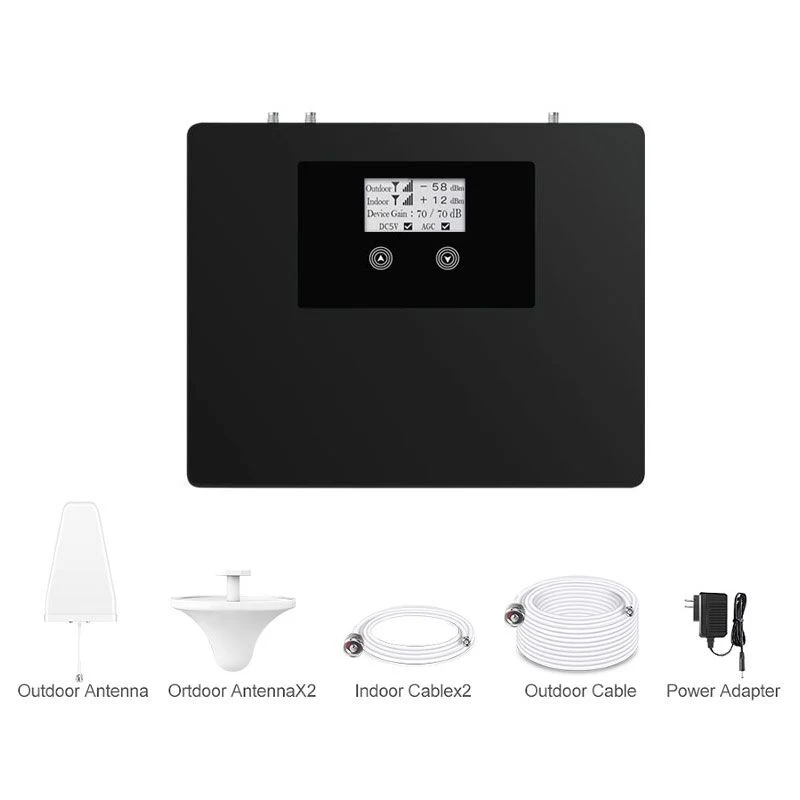 Indoor Dual Band Repeater GSM900MHz WCDMA2100MHz Amplifier Mobile Phone Network Signal Booster