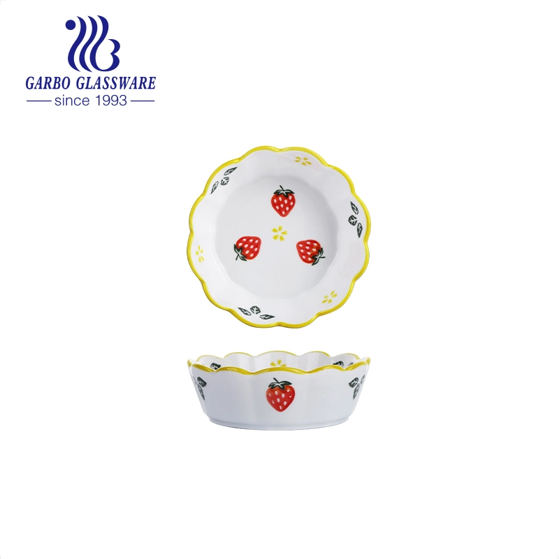 Wholesale/Supplier Cheap Ceramic Dinner Plate Set 400ml Appetizer Shallow Plates Serving for Lunches Cheese Salad Dessert Set of 2 Assorted Motifs for Christmas Day Gift