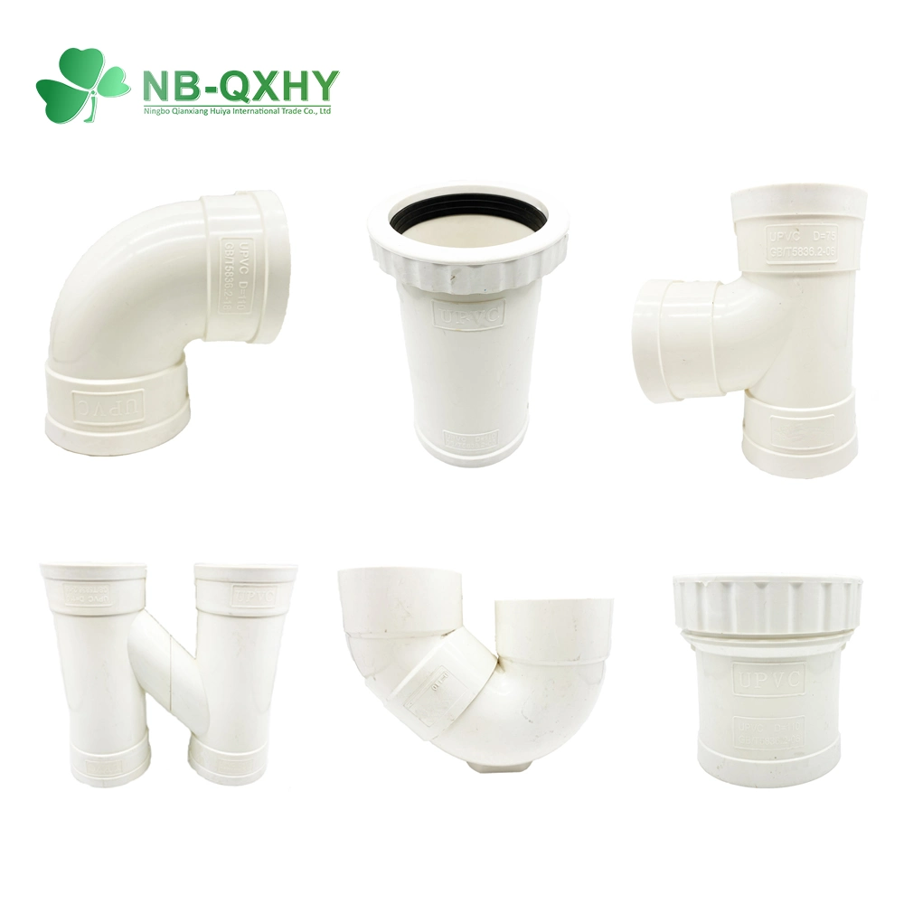 China OEM Plastic PVC Drain Quick Pipe Fitting Saddle Clamp