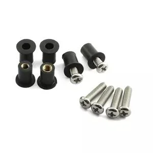 Expansion Rubber Well Nut Black Rubber Rivet Well Nut