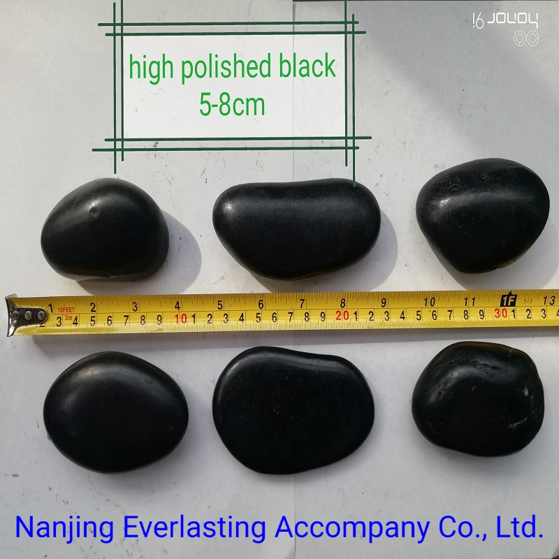 Garden Landscaping River Rock Black Beach Pebbles Polished Stone Pebble