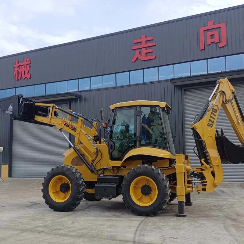 Shanzhong Manufacturer's Four-Wheel Drive Multi-Function Digging Loader, Dedicated to Construction Machinery