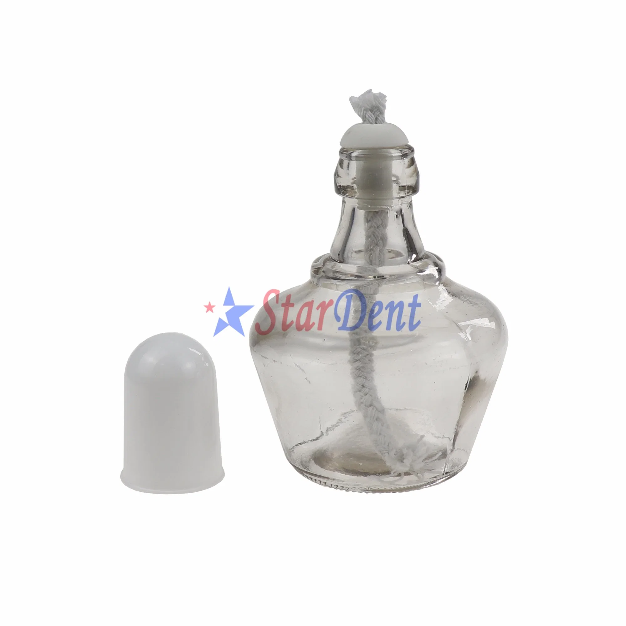 Dental Alcohol Lamp Glass Alcohol Burner Lamp Dental Lab Equipment Heating Come with Plastic Cover 150ml