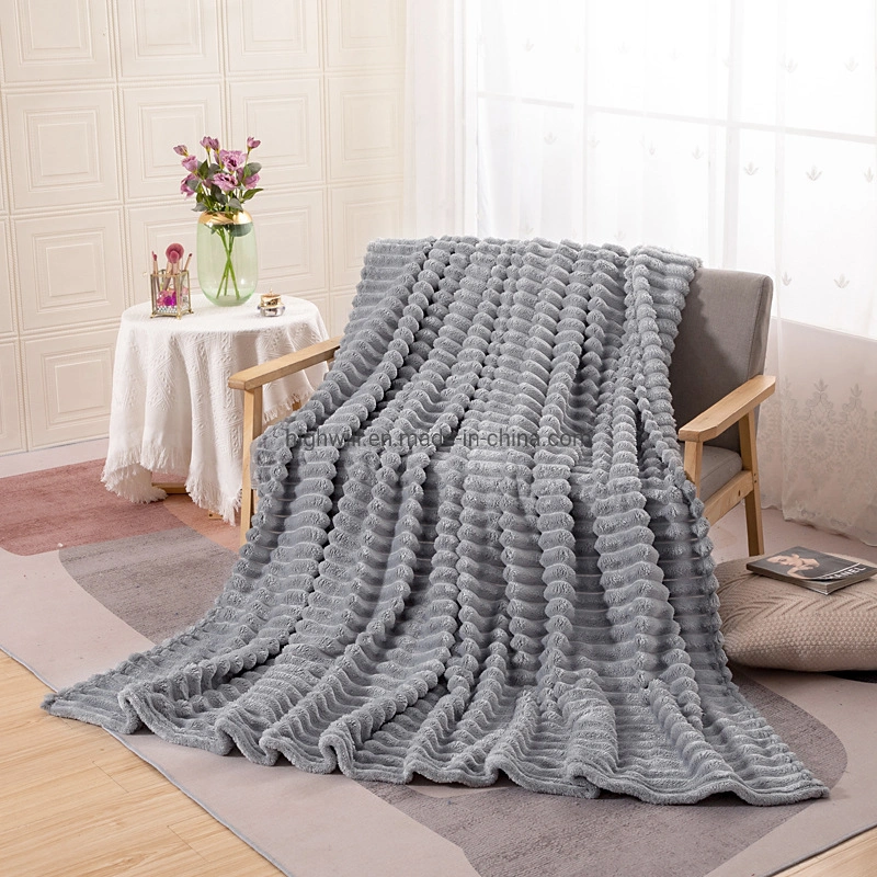 Fleece Blanket Home Textile Sofa Cover Bedding with Size 150cmx 200cm Bedding for Winter Wholesale/Supplier Textile Gift Packing