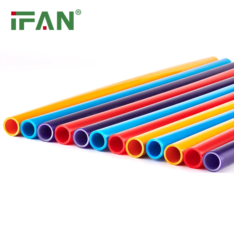 Systèmes de tuyauterie Ifan Haute Pression Pn25 Vert 20-160mm Tuyau PPR en Plastique Pur