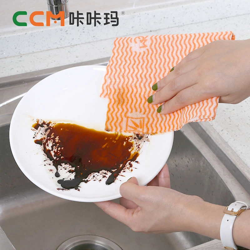 Non-Woven Kitchen Cleaning Towel Degradable Environmentally Friendly Home Disposable Dish Washing Towel