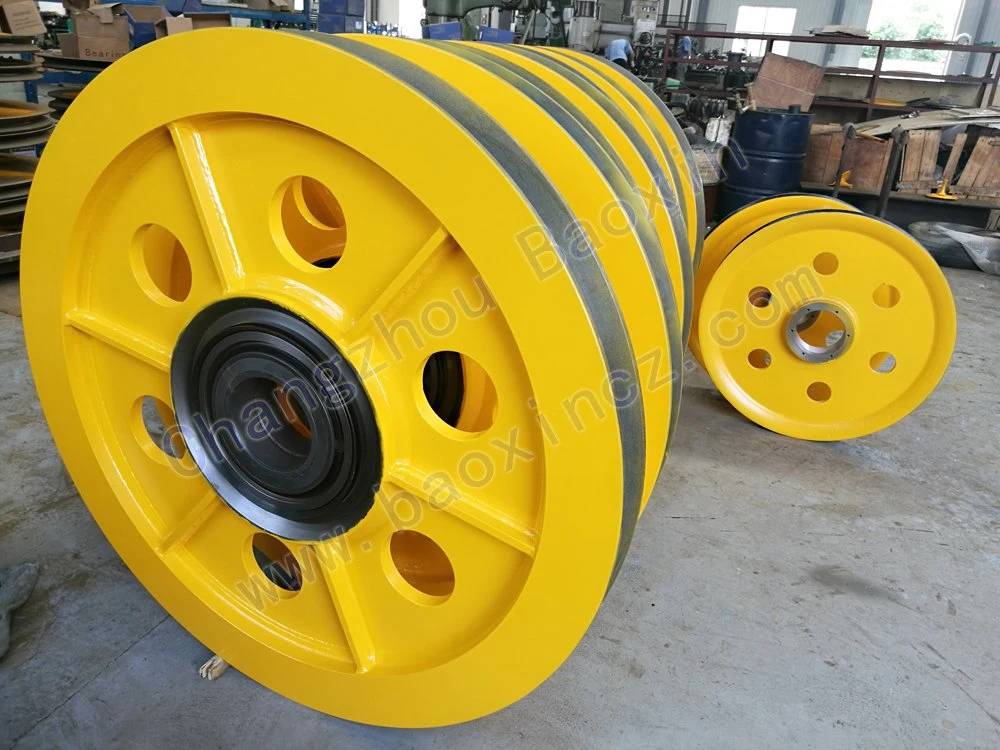 Standardized Steel Cable Cast Iron Ring Forging Crane Pulley for Crane Equipment, Port Equipment