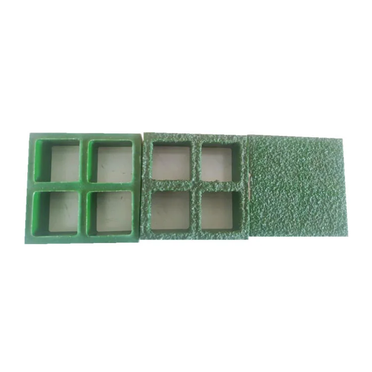 Mini-Mesh Fiberglass Green Grating Anti-Slip FRP Car Wash Trench Drain Covers GRP Flooring Grate