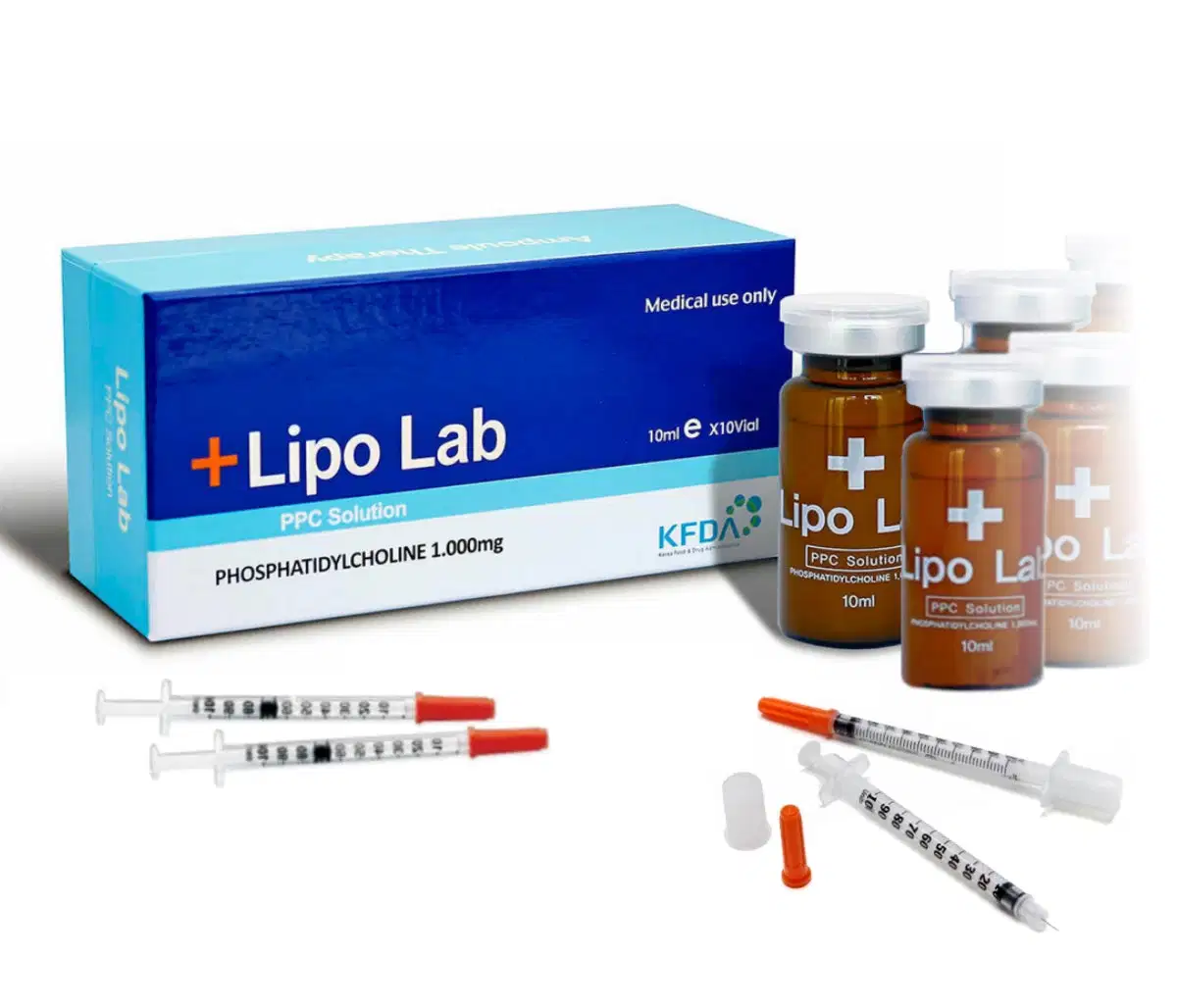 Korea Lipo Lab Ppc Solución Adelgazante Disolvente de Grasa Kybella Lipolab Inyección de Lipólisis Lipo Lab para Estómago Brazos Piernas.