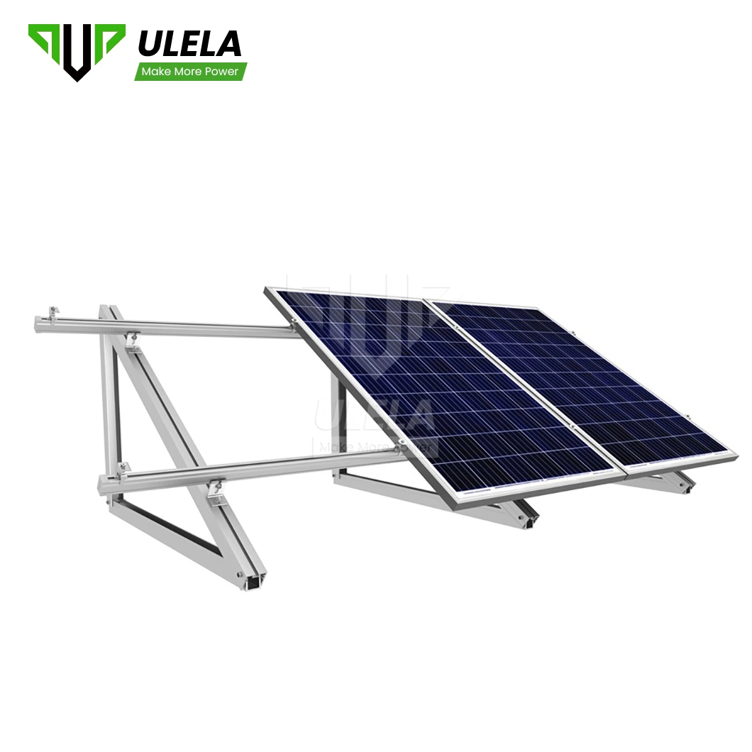 Ulela Sun Tracking Solar Mount Manufacturing PV Solar Carport Mounting System China Flat Roof Solar Mount