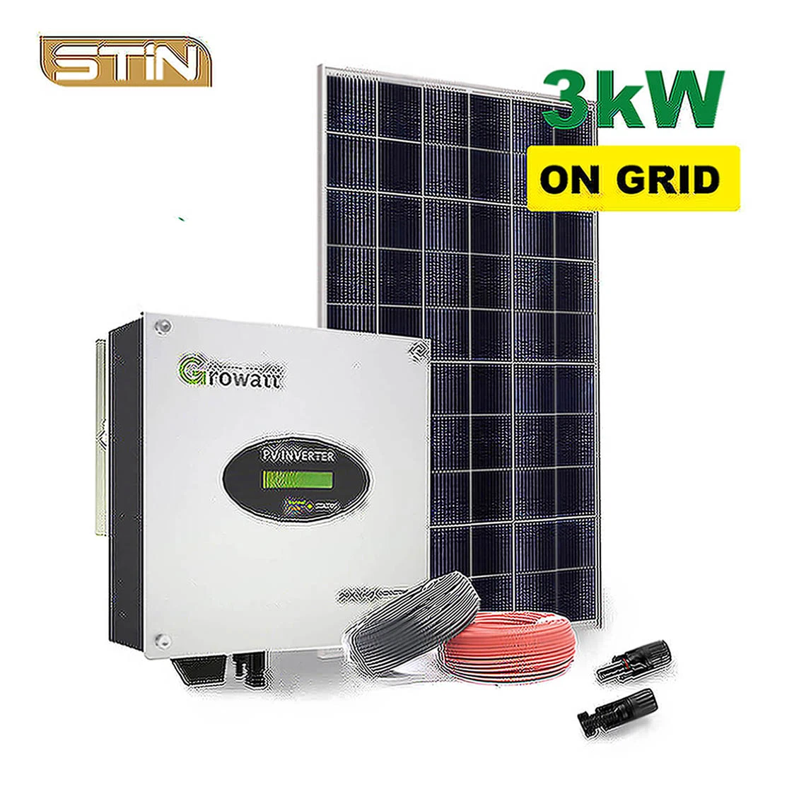 3kw sur le réseau Petit Mini Système d'énergie solaire Panneau solaire pour la ferme