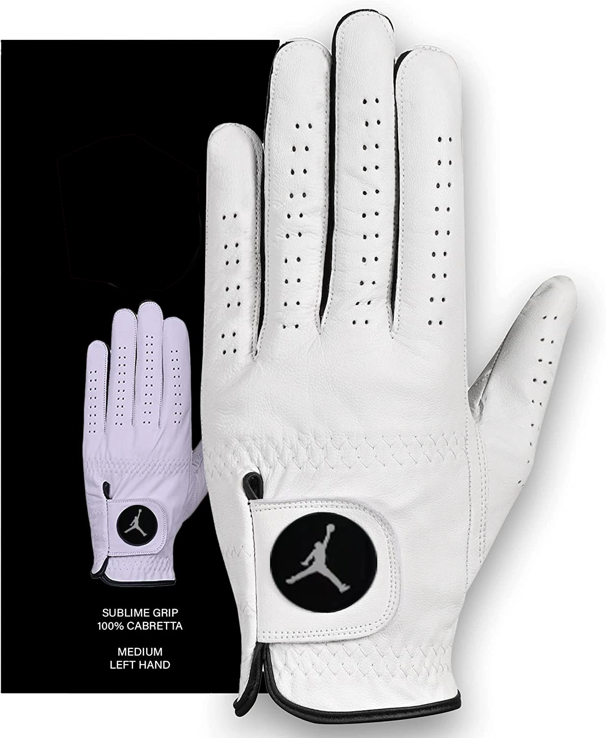 Cabretta Sheepskin Custom Logo Left Wholesale Golf Gloves