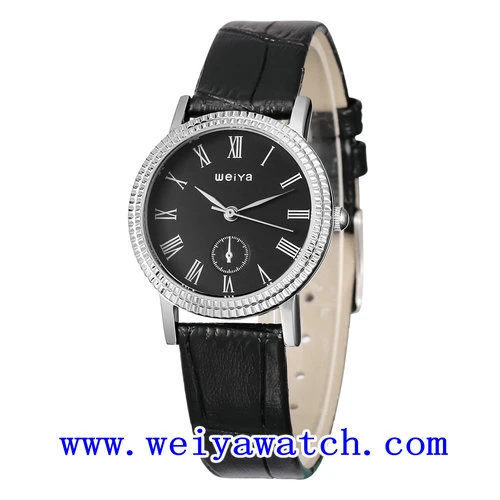 Alloy Leather Watch Promotion Casual Watch with Unisex (WY-1083GB)