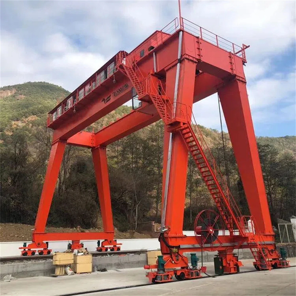 50t Portal Gantry haz doble de velocidad continuo control colgantes