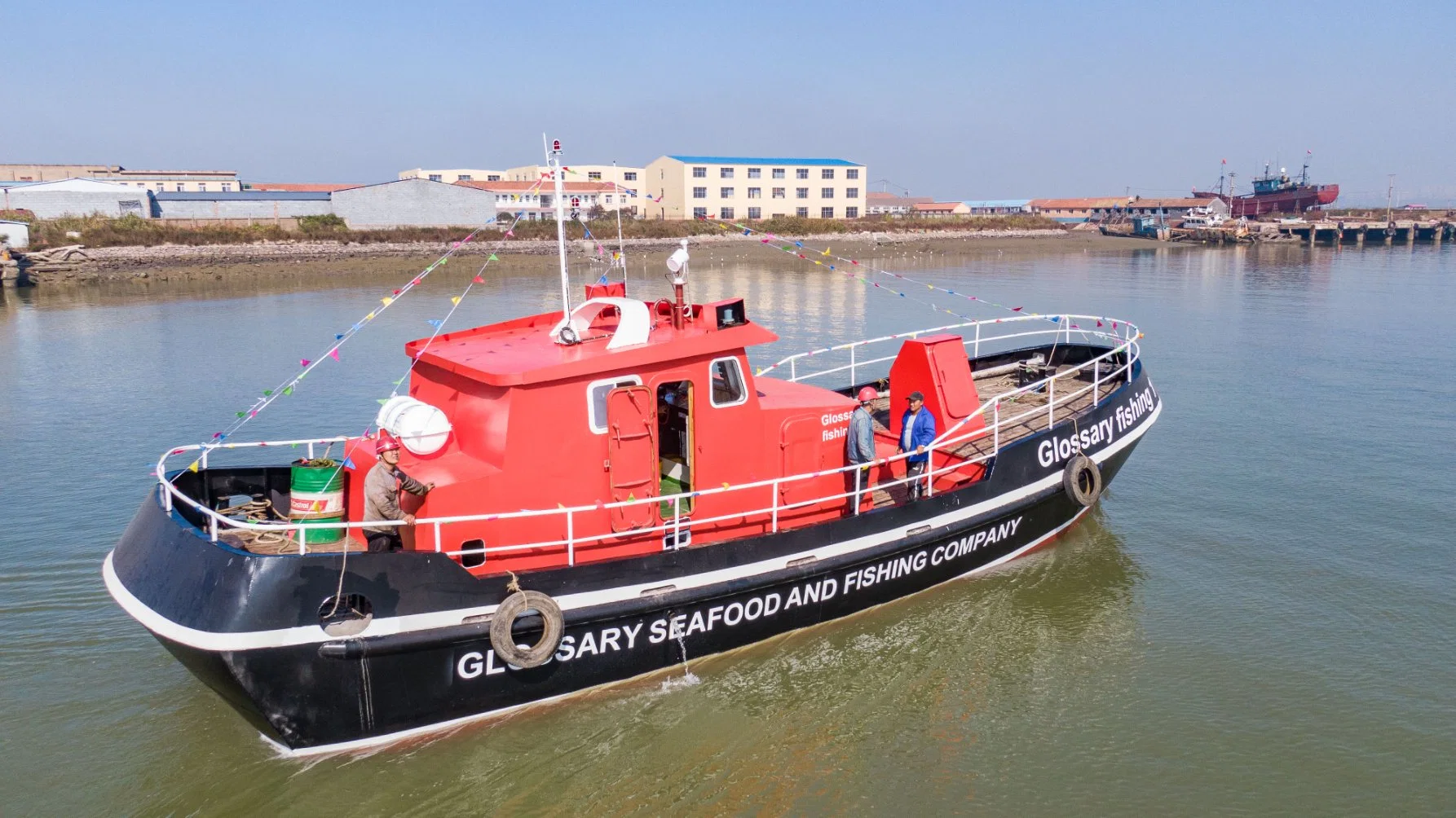 Chinese 16.5m 54FT Steel Stern Trawler Fishing Ship for Sale