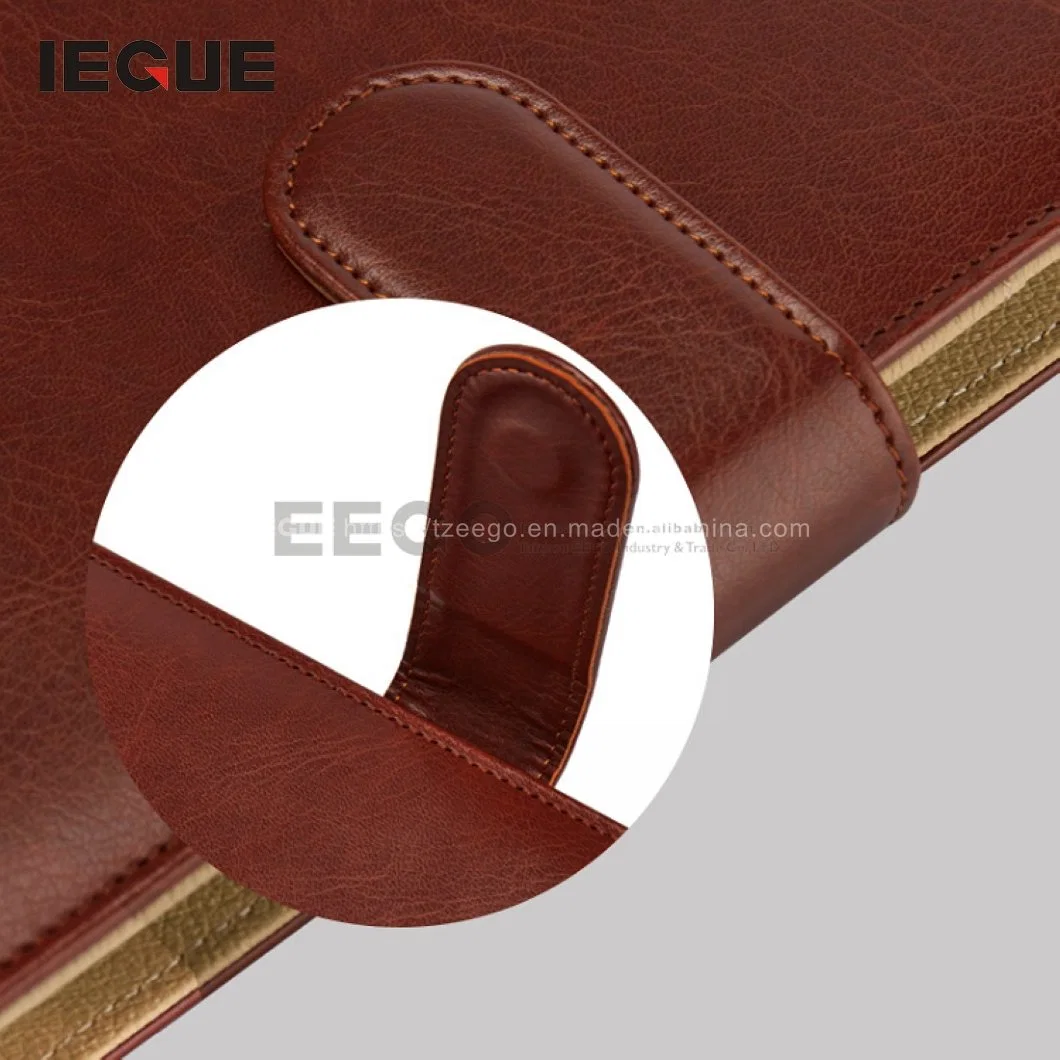 A4 Leather Compendium/PU Portfolio/File Folder with Logo Embossed