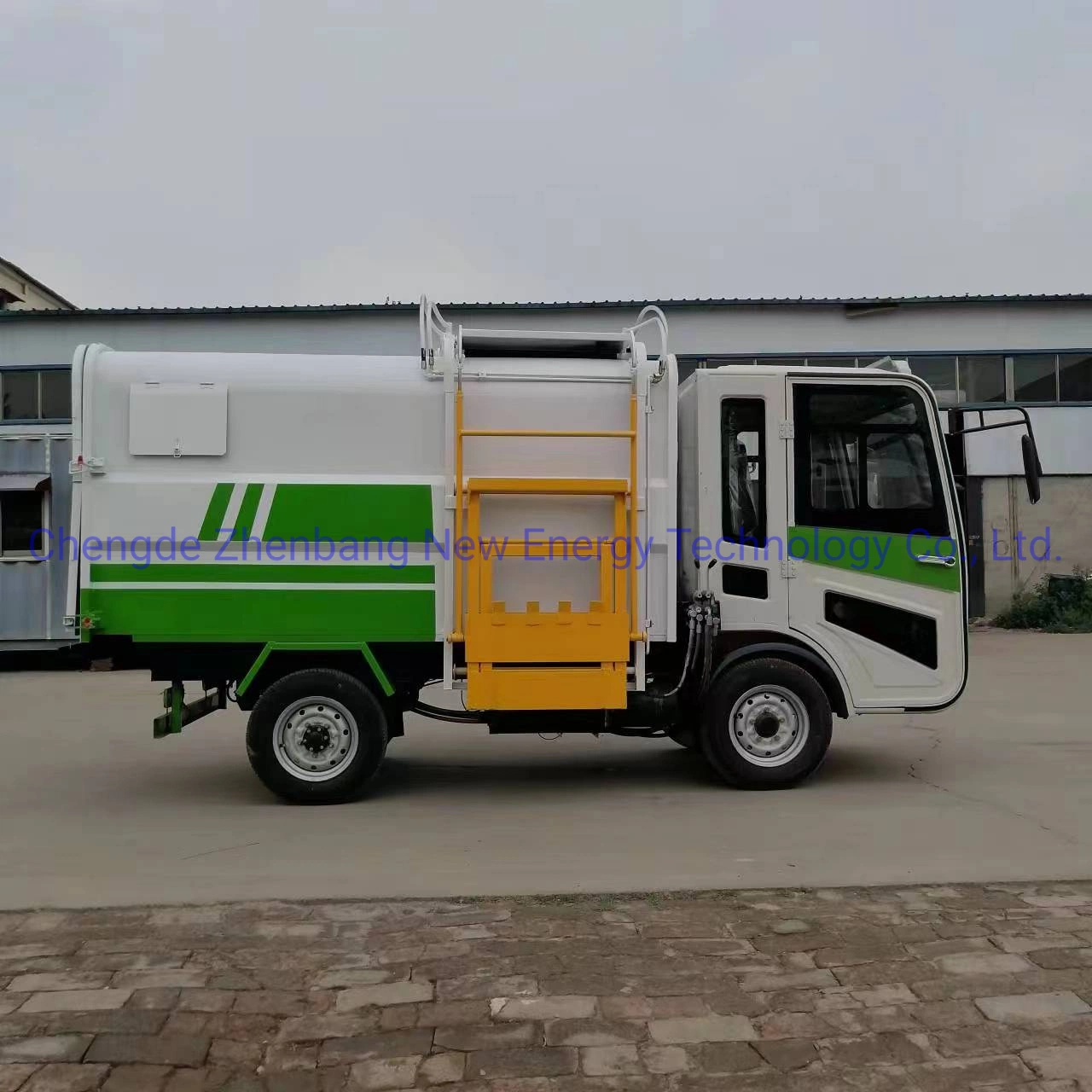 Camion à ordures entièrement fermé camion électrique de collecte des déchets de véhicule Poubelle camion automatique