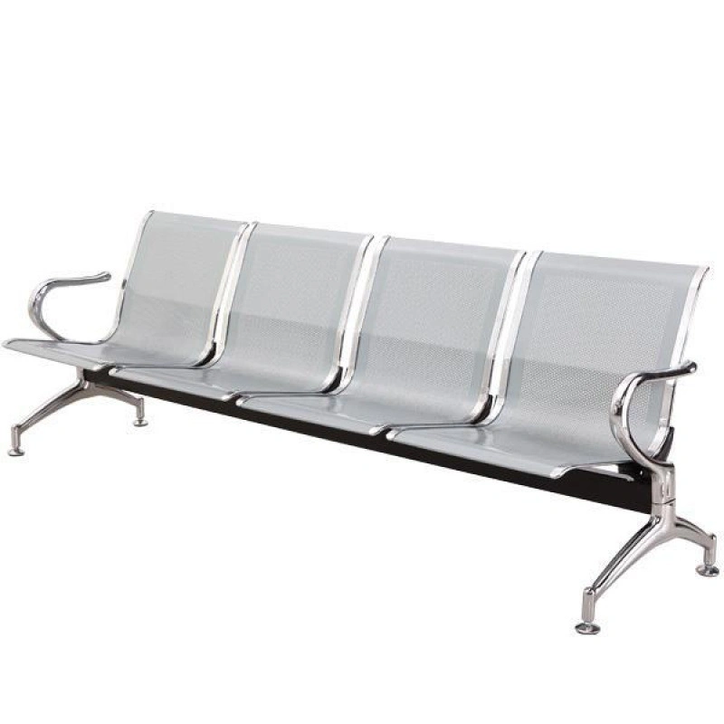 Cheap Commercial Furniture Hospital Airport Terminal Metal Seating 2/3/4 Passenger Stainless Steel Public Bench Waiting Chair (UL-22MD85)