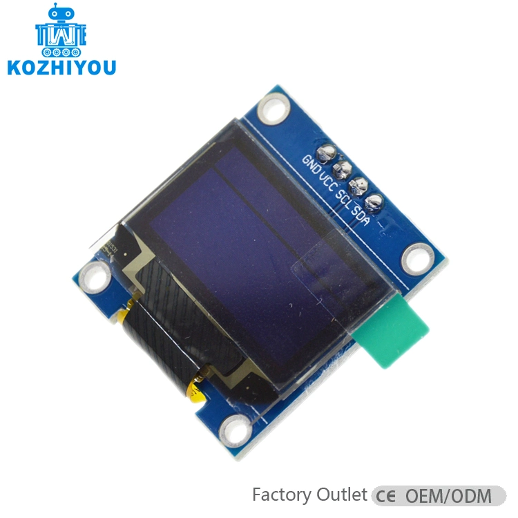 وحدة شاشة LED LCD 128X64 OLED لـ Arduino 0.96 بوصة i2c الرقم التسلسلي IIC (أزرق/أبيض)