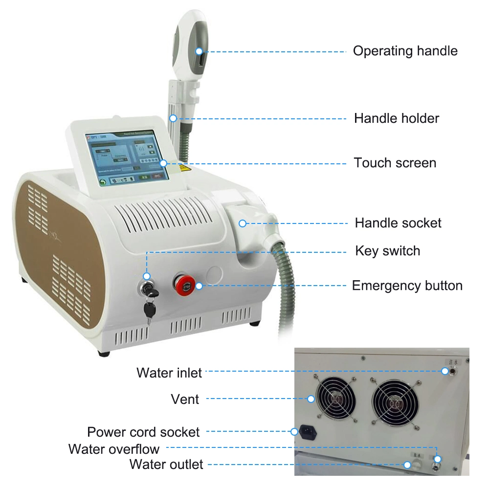 Huge Discount 6 Working Modes 3 Wavelengths Skin Rejuvenation Acne Freckle Redness Removal and Permanent Hair Removal Beauty Salon Equipment