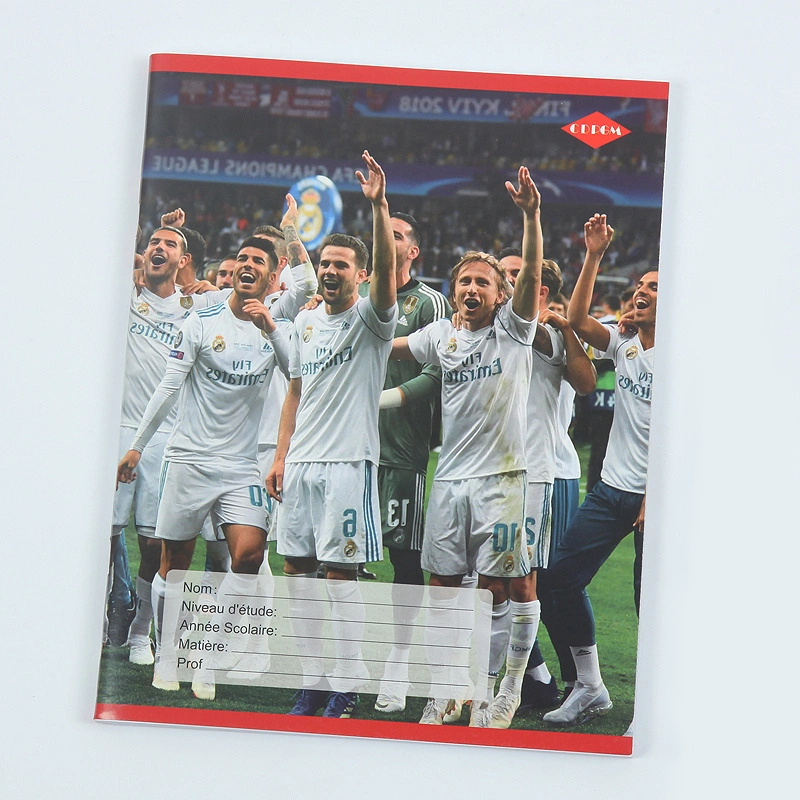 Una estrella del fútbol impreso5 cuaderno de tapa dura Cuaderno de ejercicios para la escuela