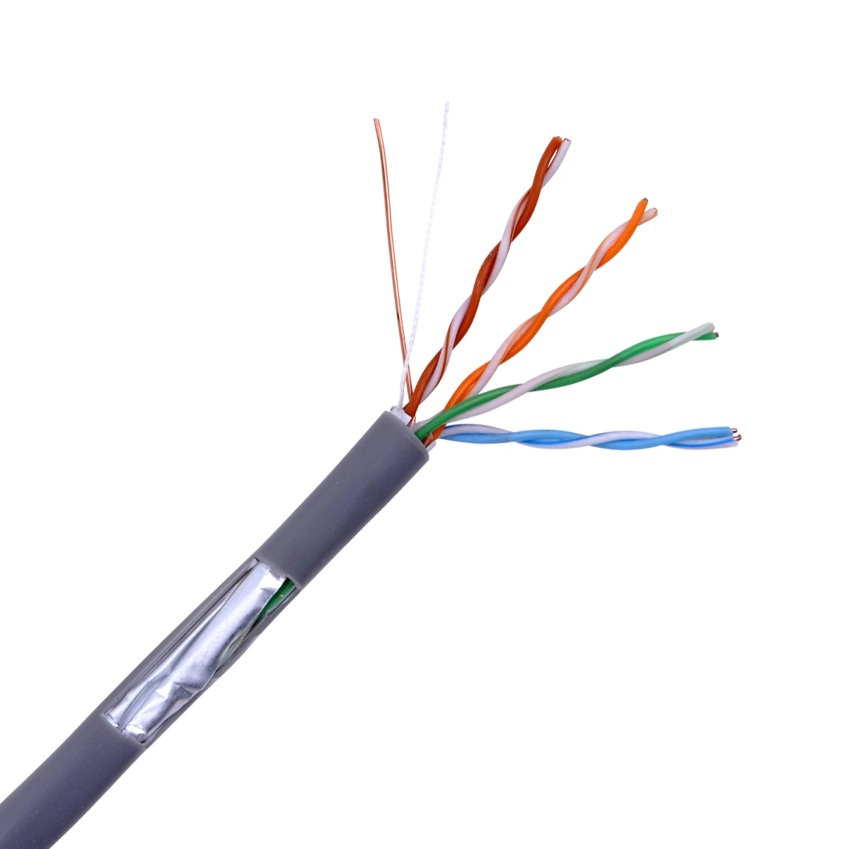 Высокое качество и заводская цена Cat5E 4 пары SFTP 24AWG кабель локальной сети