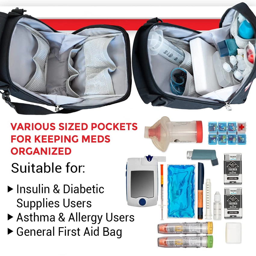 Sac de trousse de premiers soins médicaux étanche portable de poche multifonction