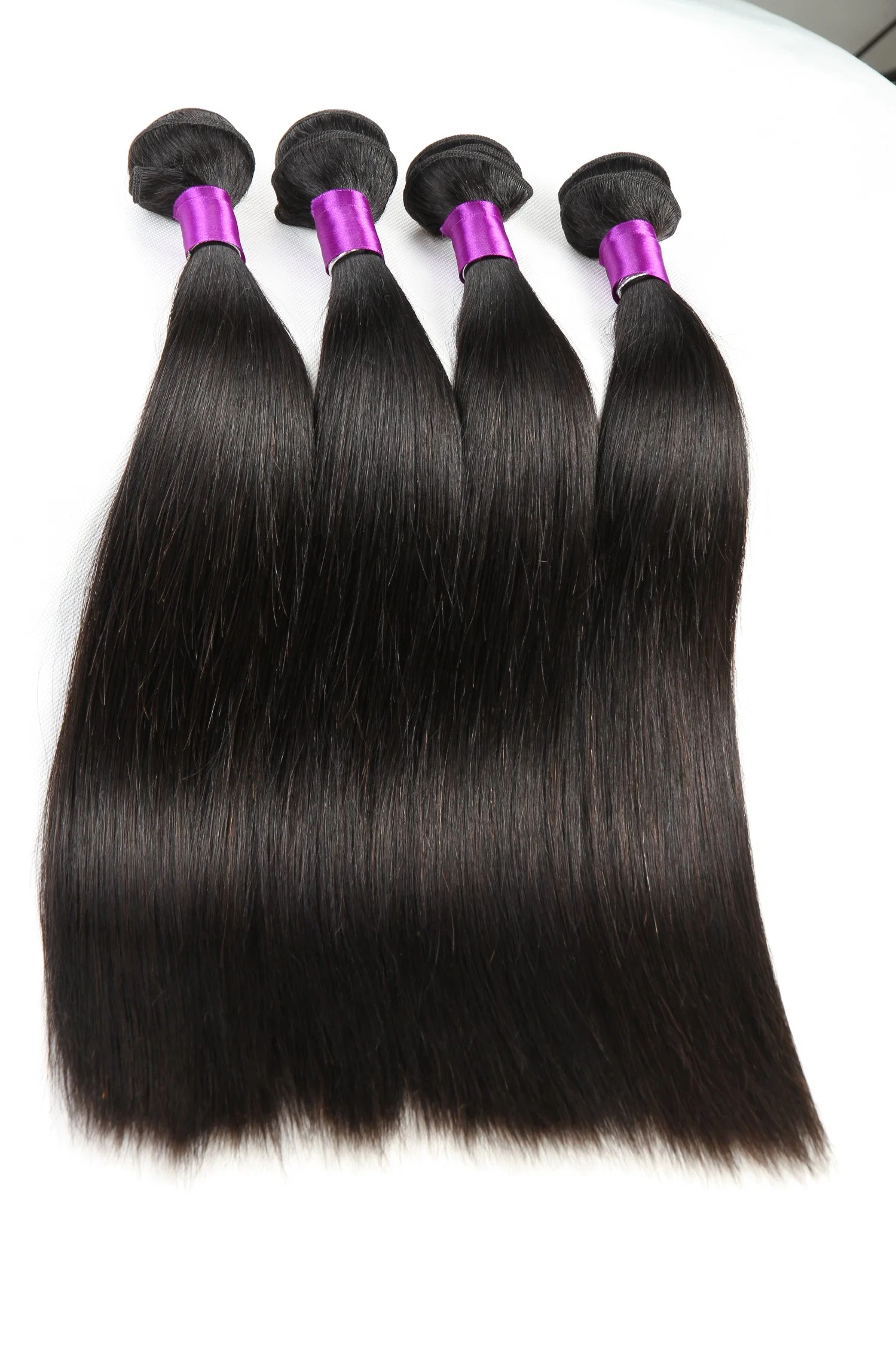 Wholesale/Supplier No Chemical Processed Raw Virgin Straight Human Hair Weaving