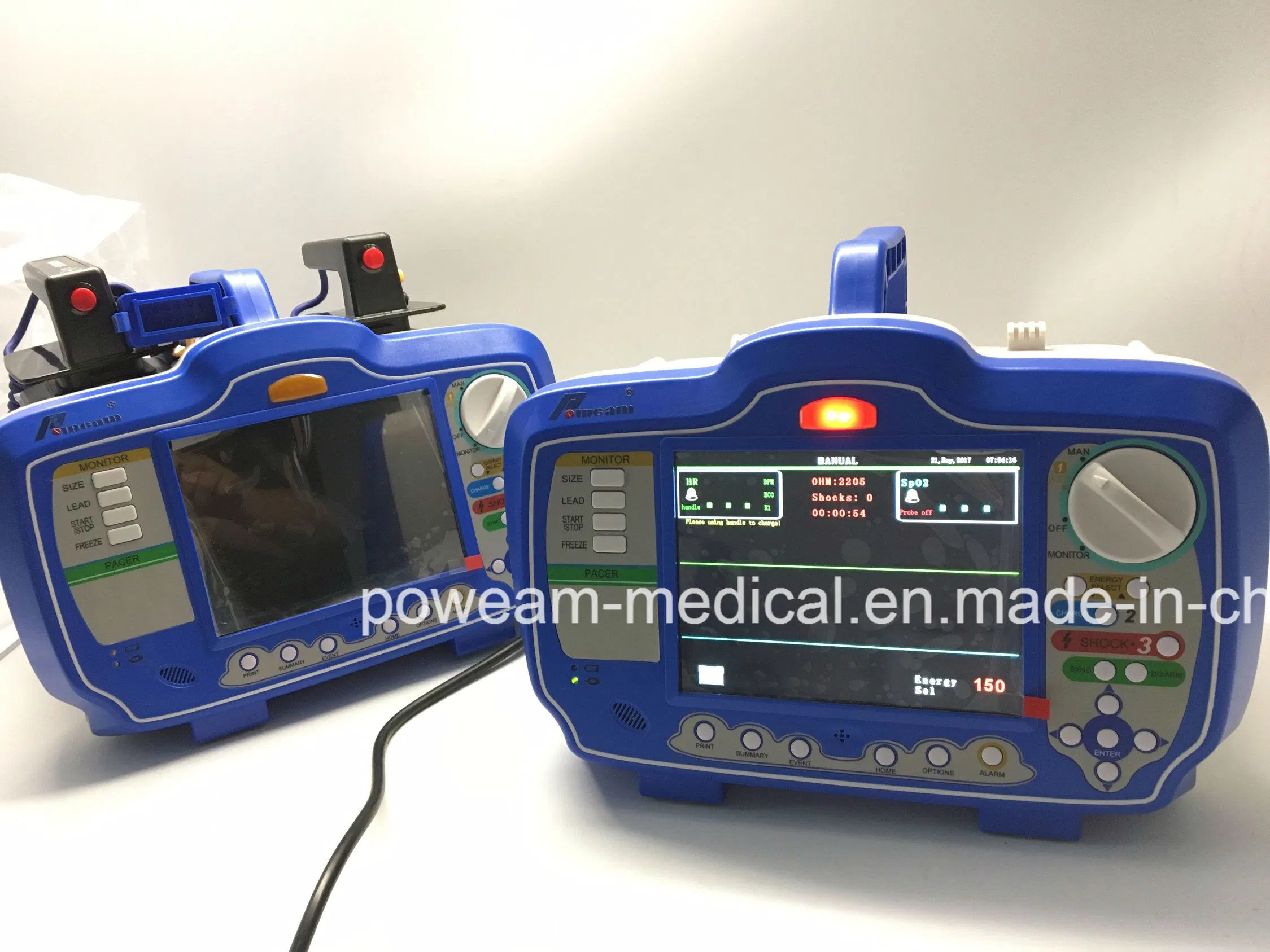 First Aid with Aed Manual Mode SpO2, ECG Defibrillator