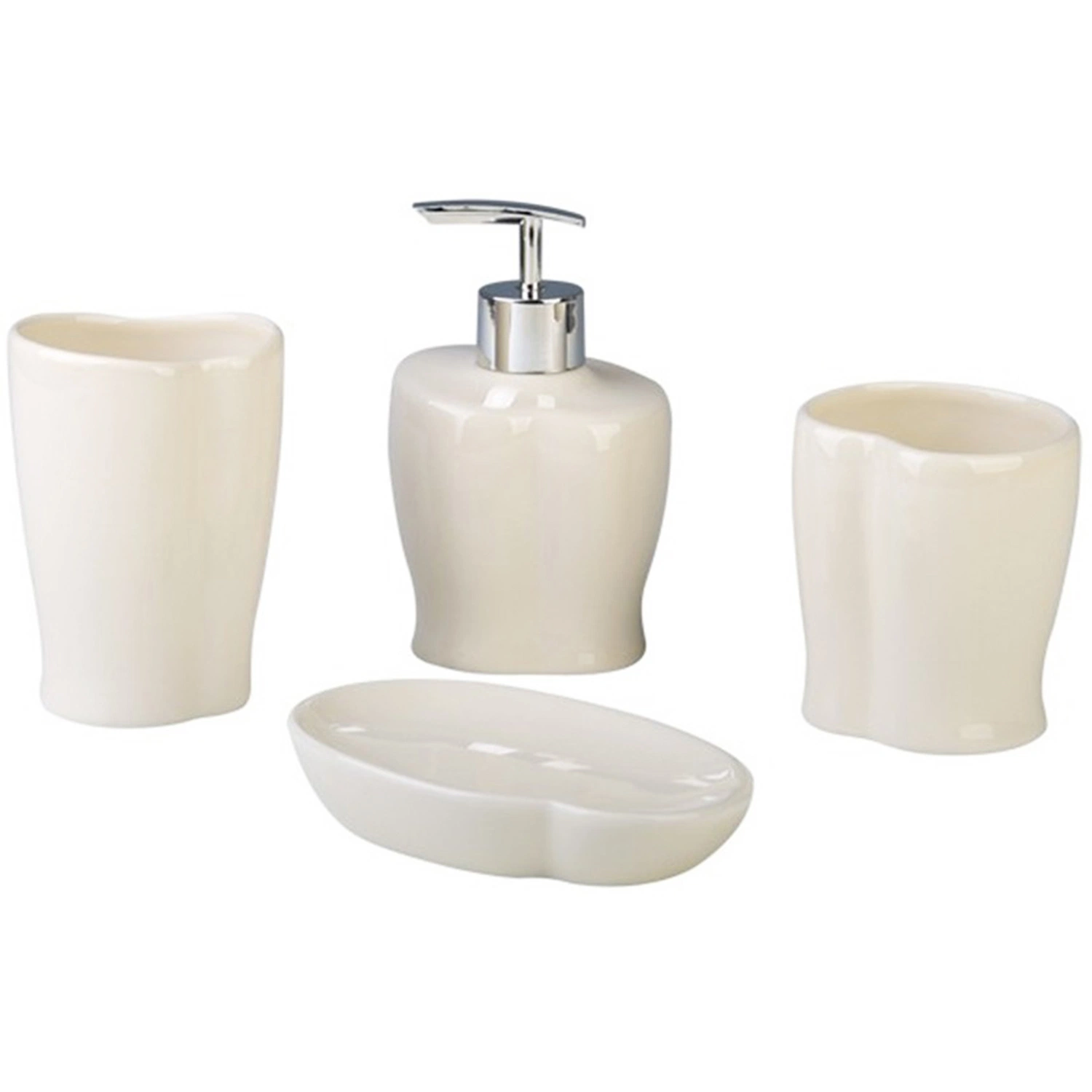 Moderno diseño de lujo Hotel Home Ceramic Baño Holder Set