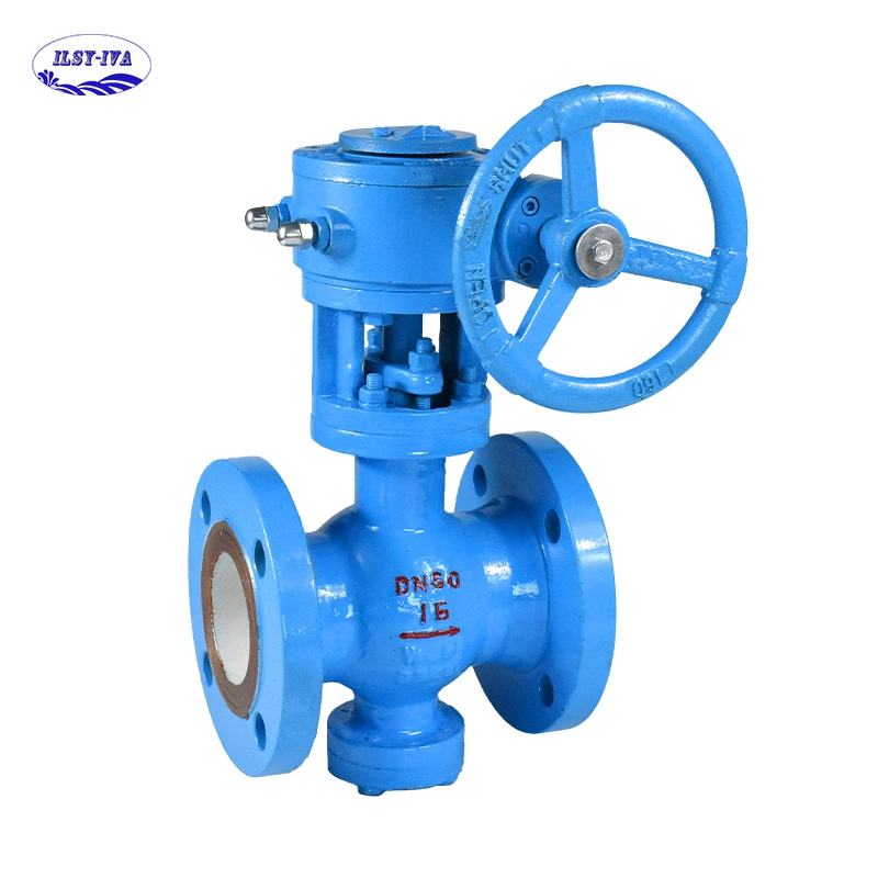 Turbine Flange Chemical Double Eccentric Hemispherical Valve