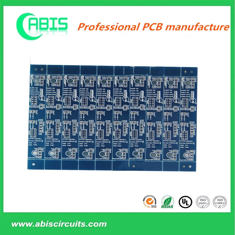 Multi Layers Electronics PCB Printed Circuits Board Made of Fr4 Tg150 with 2 U" Enig in Blue Ink