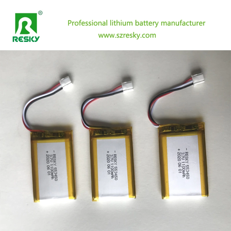 553450 1100mAh Lipo 3.7V Battery for Emergency Phone